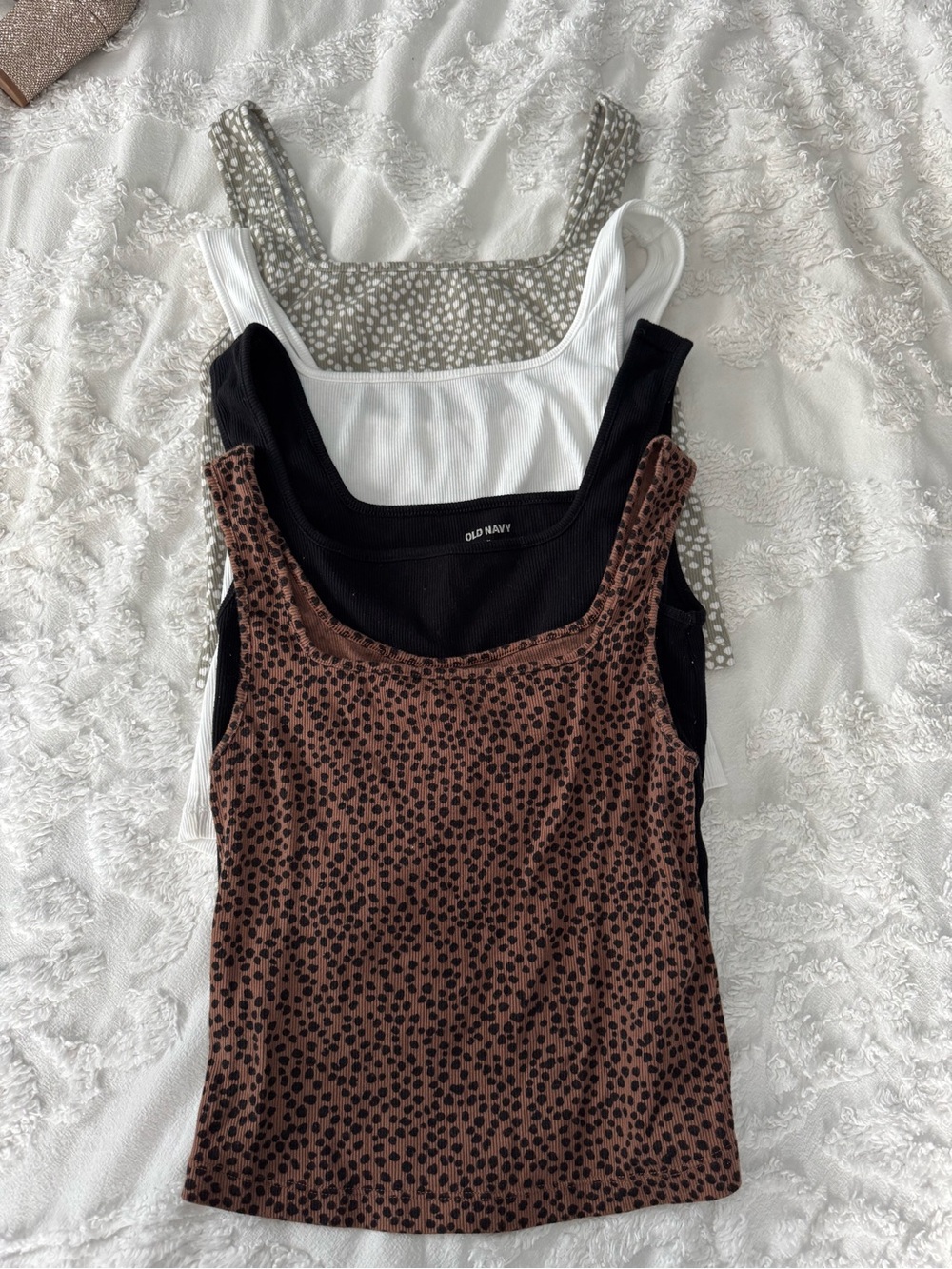 Old Navy Ribbed Cropped Tank Top Bundle | 4 Tanks - Picture 1 of 5
